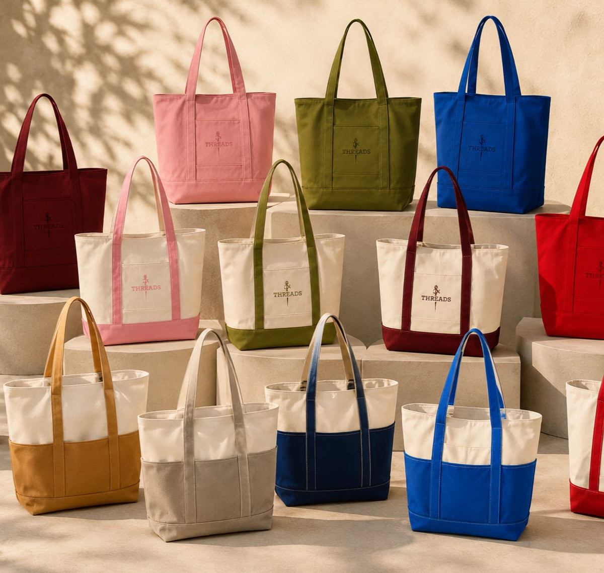 Daily Mode Canvas Tote — All Colors