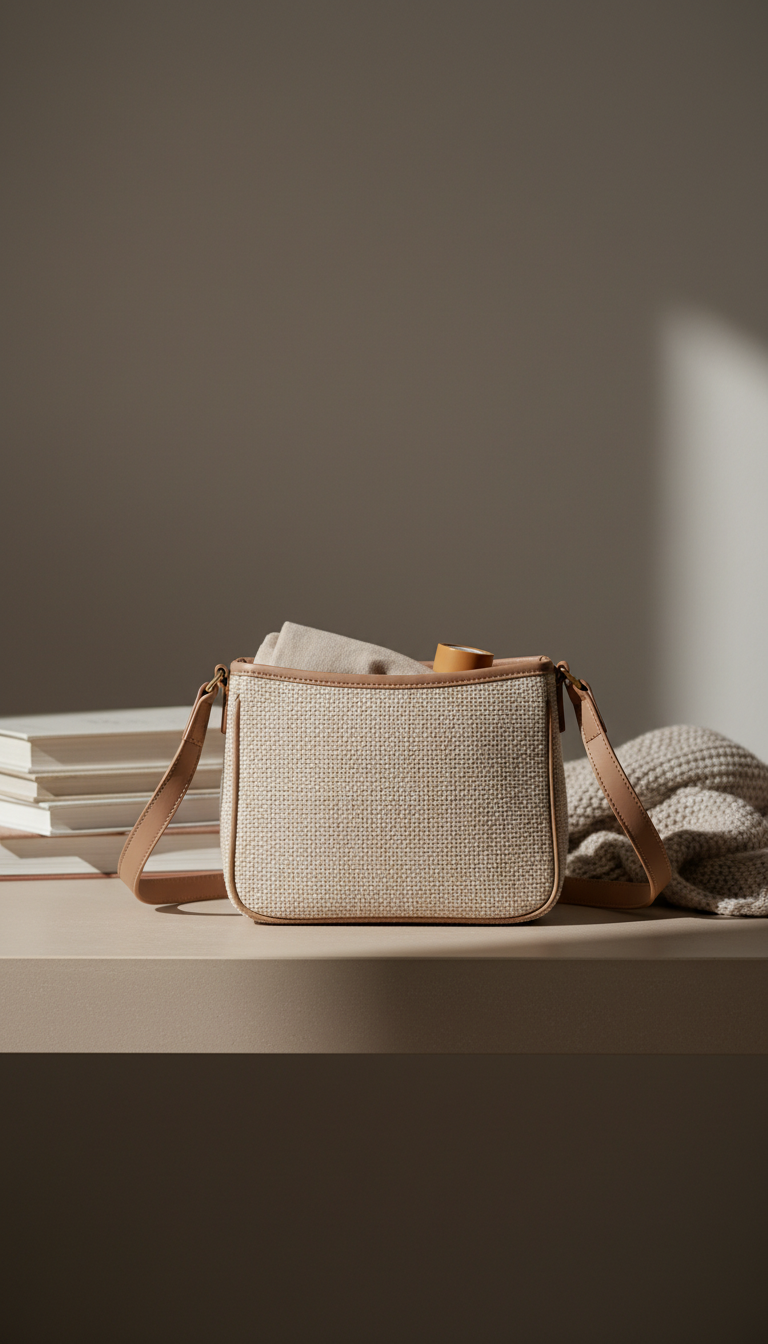 Sun Collection Crossbody in Washed Linen